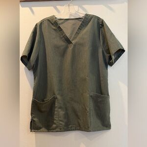 Mandala 6 Pocket Top Heather Olive size L